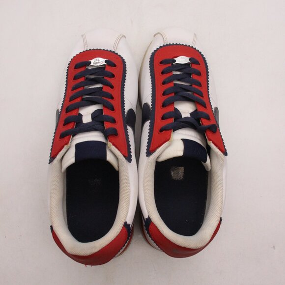 Nike Cortez Double Layered Mens Size 12 Red Obsidian White Basic SE Sneakers